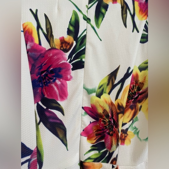 Midi dress white floral - Picture 6 of 10